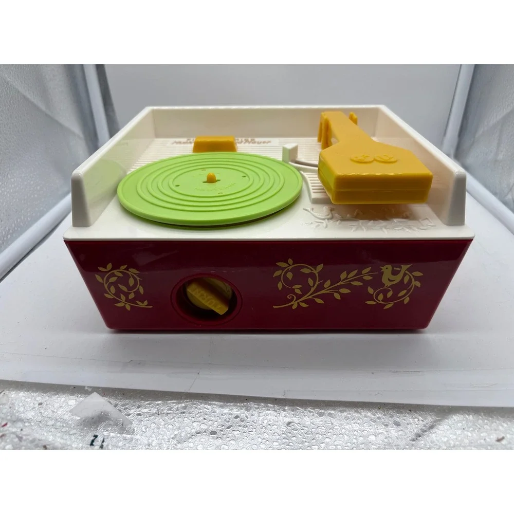 Fisher Price Classics Retro Music Box Record Player Re-issue Toy w/ 5 disc w
